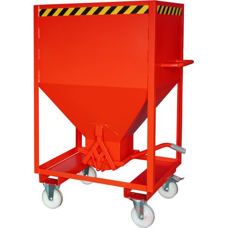 Bauer Silobehälter SRE 600, lackiert, Feuerrot