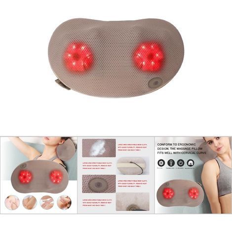 Elektrisches Nacken- und Schultermassagegerät, verwendbar im Auto und zu Hause (australischer Stecker) - AquaForge