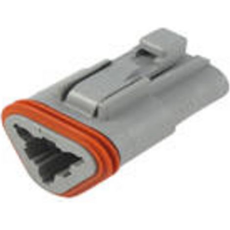 TE Connectivity DT06-3S Rundstecker Buchse, gerade Gesamtpolzahl: 3 Serie (Rundsteckverbinder): DT