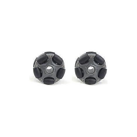 2 Stück 58 mm Kunststoff-Omni-Rad für Roboter-Servomotor Omni-Rad 14135