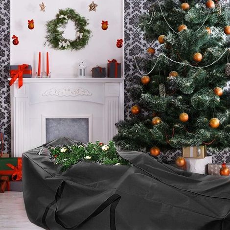 Sac de rangement, housse de coussin, housse de protection pour coussins, coussins de jardin, housses de coussin, housse de protection avec poignée, sac de rangement pour sapins de Noël (173x51x76cm),A