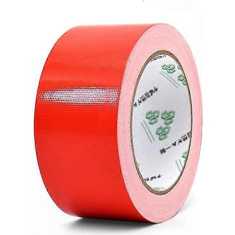 Ruban adhésif en tissu ultra-résistant pour la décoration intérieure, les revêtements de sol et la réparation de tuyaux - solution imperméable à base de polyéthylène (rouge) (1/4)