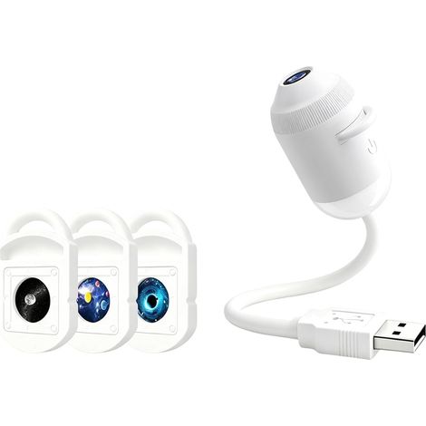 Veilleuse HD holographique Plug and Play projecteur HD 2 en 1 galaxie, projecteur de rêve de galaxie océan alimenté par USB veilleuse de projection de ciel étoilé (Avec 3 films) (1/5)