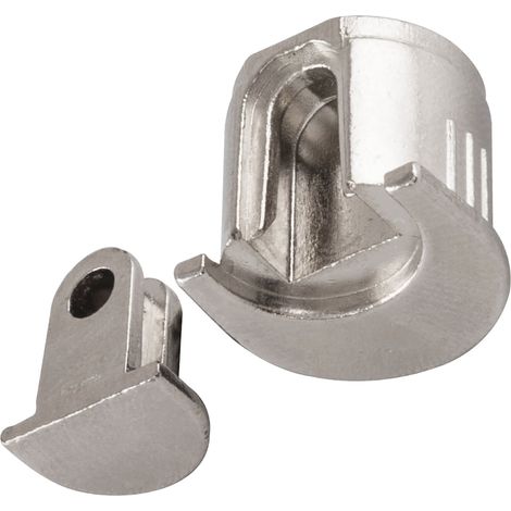 Alfa Foro Bodenträger Trägerteil 10 mm vernickelt, Gehäuseteil Beta 10 mm