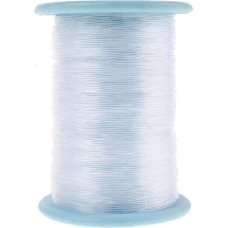 Fil de Nylon Blanc 1,0mm pour Décoration Plafond et Perles (1/5)