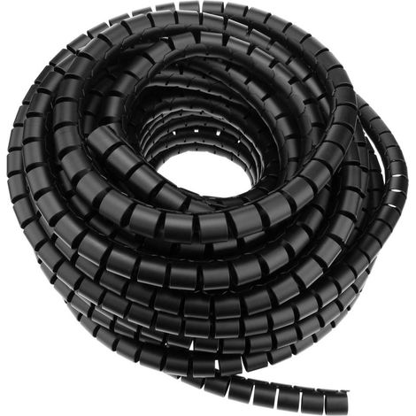 Cinta Helicoidal Organizadora de Cables 15mm rollo 10m: flexible, resistente y fácil de instalar