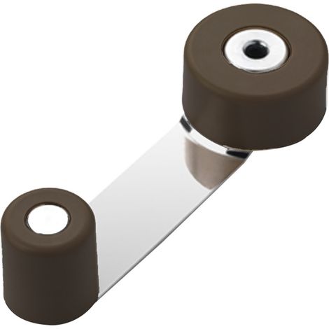 WOLFPACK LINEA PROFESIONAL - Door Stopper With Metal / Rubber Retainer Brown