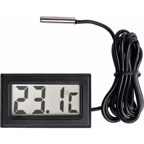 Nouveau Thermometre LCD numerique Capteur de sonde de jauge de Temperature de Plage de -50 Celsius C a + 110 Celsius C (1/5)
