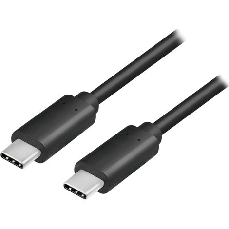 Cable USB-C a USB-C 3.2 Gen2 Tipo-C, C/M a C/M, certificación E-mark, PD, 4K/60 Hz, negro, 1 m (1/5)