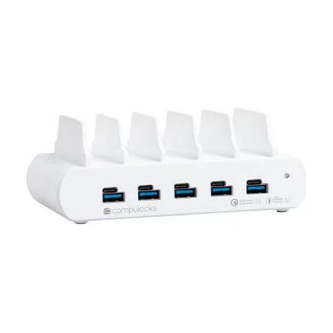 Estación de carga USB GaN de 5 puertos 150W - Blanco