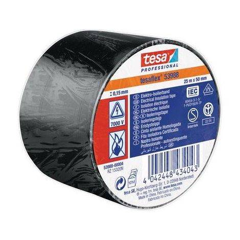 NASTRO PVC ISOLANTE IMQ TESA - NERO MM 50 ML 25- 4 pezzi