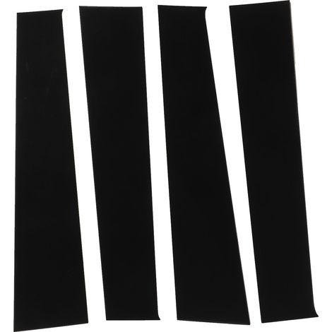 4 pièces Montants de Porte Noirs, Garniture de Pilier B, Décoration de Fenêtre de Voiture, Remplacement pour Dodge RAM 2009-2018 (1/5)