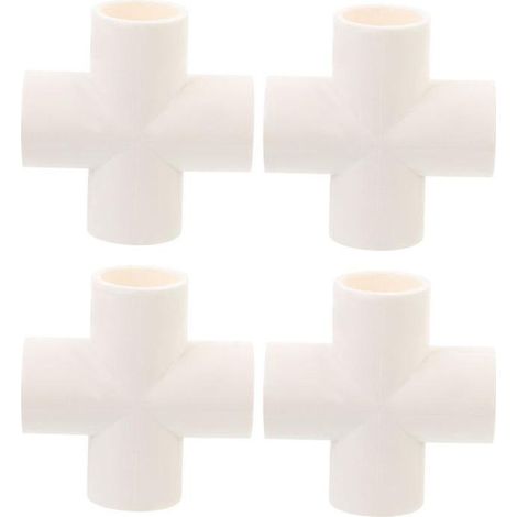 4 Stück PVC-Rohradapter