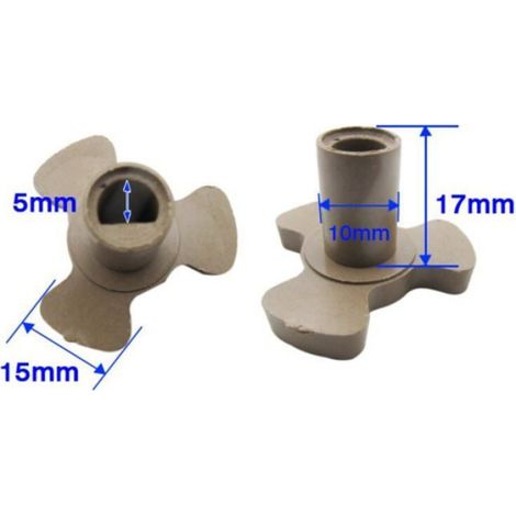 2 Pieces Micro-Ondes Plaque Tournante Coupleur Support de Coupleur de Plateau d'arbre pour Micro-Ondes Plaque Tournante Rouleau (1/3)