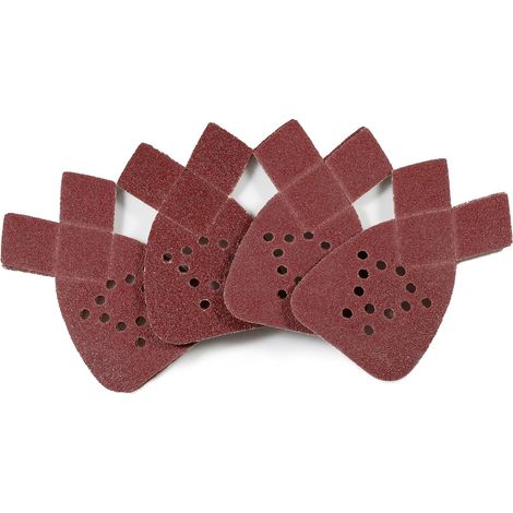 Papier de verre velcro queue d'hirondelle 12 trous grain 150, lot de 10 pièces (1/5)