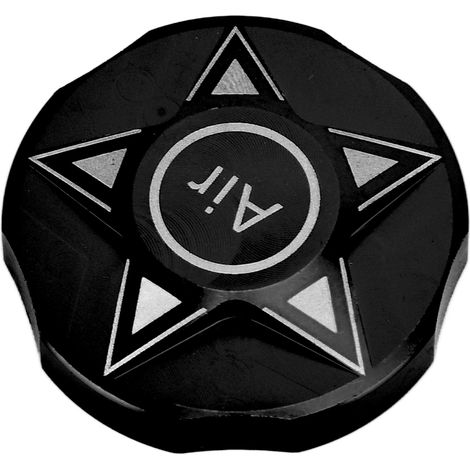 Protecteur de Valve Suspension VTT, Cache-Fourche en Alliage Noir pour Vélo Tout Terrain et Route (1/5)