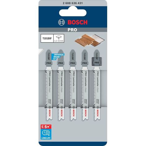BOSCH 5 Stichsägeblätter T 101 BIF (1/5)