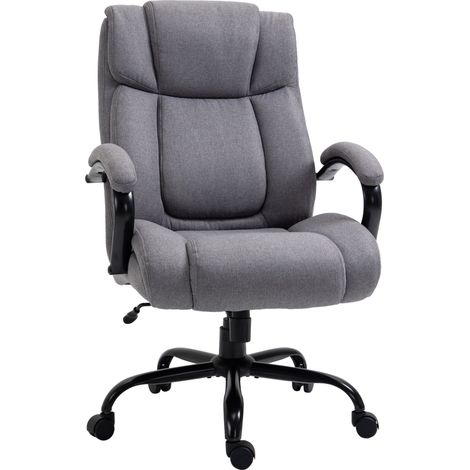 Sedia da ufficio ergonomica in tessuto grigio chiaro regolabile 220 kg MODENUIT (1/5)