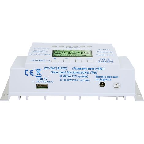MPPT 12V/24V Auto 40A Solar-Laderegler mit LCD-Anzeige für Straßenbeleuchtungssysteme (1/5)
