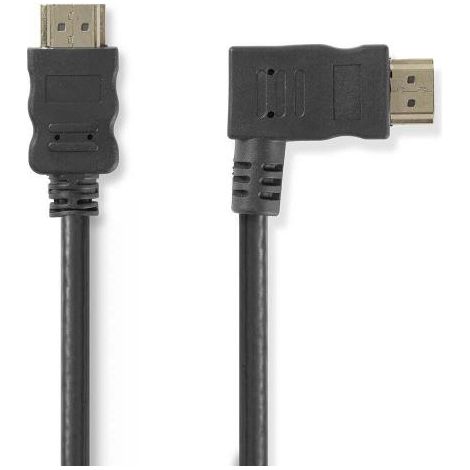 High speed hdmi cable with ethernet right hooked hdmi connector hdmi connector 4k30hz 102 gbps 150 m round pvc black envelope 38750278 38750278 38750278 38750278 38750278 (1/4)