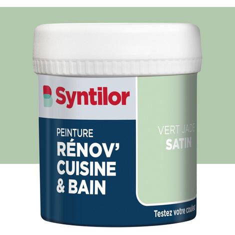 SYNTILOR Testeur peinture meuble vert jade satin SYNTILOR Renov' cuisine et bain 0.075l