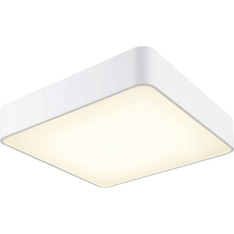 Inspired Mantra Fusion - Cumbuco - Plafón a ras de techo 40cm Cuadrado, 2100lm, 35W LED 4000K Blanco, Acrílico (1/3)
