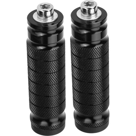2 pièces repose-pieds arrière universels pour moto, repose-pied antidérapant M8, pédales réglables (1/5)