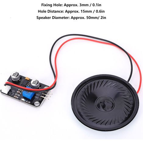 Module amplificateur de puissance pour haut-parleur et lecteur de musique compatible avec le bloc de construction électronique R3 (1/5)