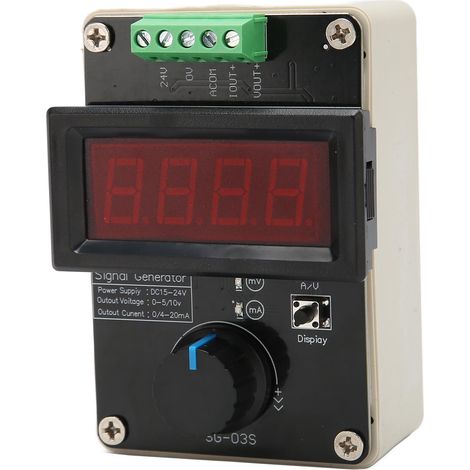 Générateur de signaux 4 à 20 mA, tension et courant continus réglables de 0 à 10 V, 0 ou 4 à 20 mA, simulateur analogique