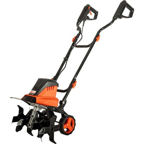 St Pierre Du Champ – Motobineuse électrique 1500W – Largeur de travail 400mm – Profondeur 220mm – 6 fraises acier Ø205mm – 2 roues escamotables (1/5)