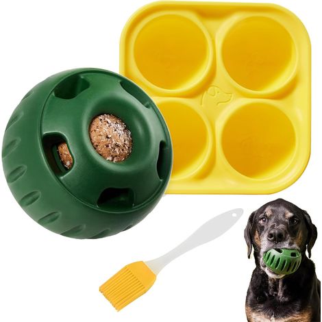 Balle à Lécher pour Chiens, Jouet pour Chien, Jouet à Mâcher Pupsicle pour Chien, Jouet à Mâcher pour Distributeur de Nourriture pour Chien Distributeurs de Friandises Interactifs pour Chien (1/5)