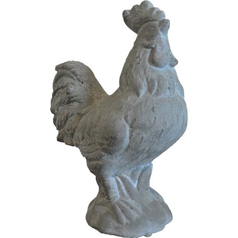 Statuette coq ciment 13x07x18cm (1/2)