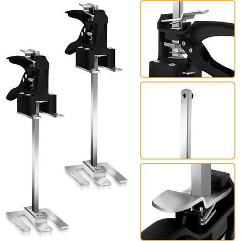 SWANEW 2x Martinetto manuale Attrezzo per il sollevamento di armadi Dispositivo di sollevamento Aiuto per il sollevamento fino a 240Kg (1/5)