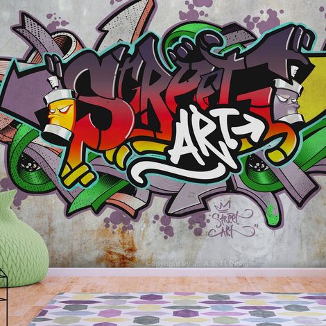 Papier peint adhésif Rue classique - 196 x 140 cm (1/4)
