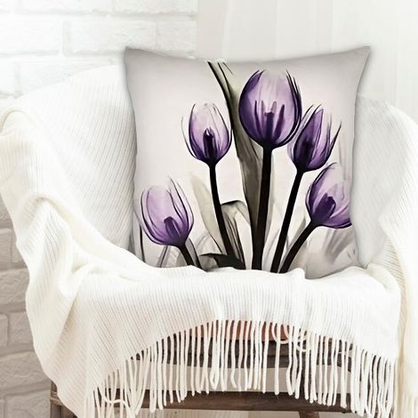 Housse de coussin moderne design incolore pour la Saint-Valentin, mariage, anniversaire, Noël, l'Action de grâce