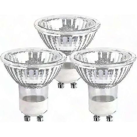 Ampoule Halogène GU10 35W Variateur, 220V Spot 2 Broches, 400 Lumens, Blanc Chaud 2800K, Lot de 3 (1/5)