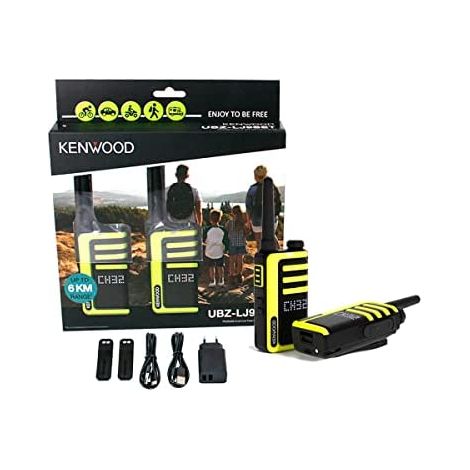 Kenwood UBZ-LJ9SET ricetrasmittente Nero, Giallo (KENWOOD UBZ-LJ95 PMR446 RADIO TWIN PACK) (1/5)