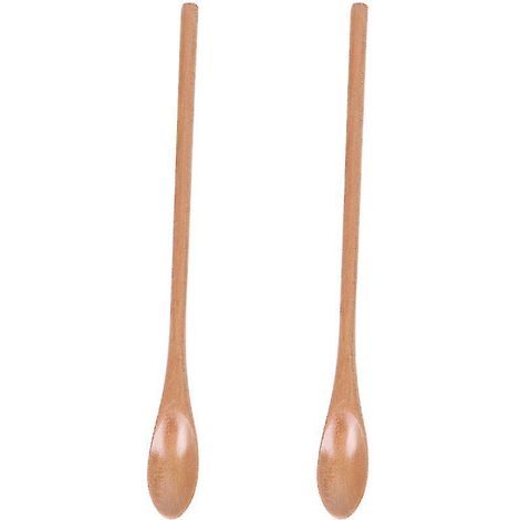 2 cuillères à mélanger en bois