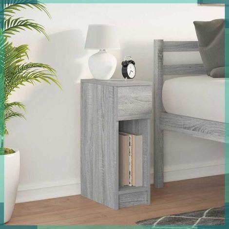 Table de chevet - 858705 - Sonoma gris - 1 tiroir - 20 x 36 x 60 cm (1/5)