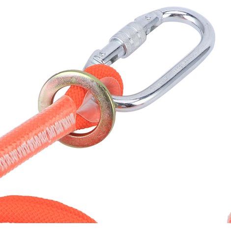 Ceinture de sécurité de travail en hauteur 1.6M avec boucle, corde d'assurance pour construction extérieure (1/5)