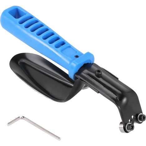 Outil d'ébavurage portable double pour tôles avec protection, lames de coupe de 1 à 12 mm, lame de coupe professionnelle pour l'ébavurage. (1/4)