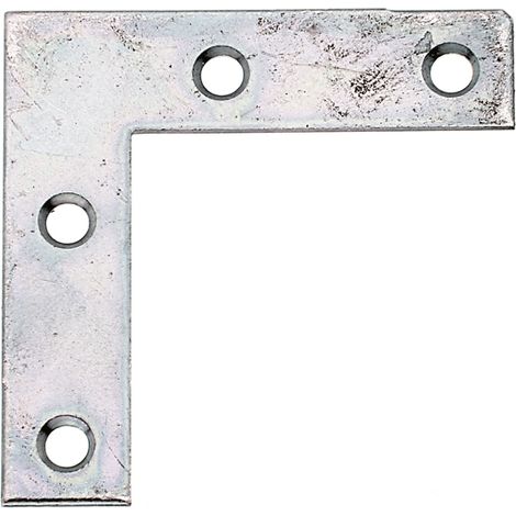 SQUADRETTA ANGOLARE 40X40X10MM PIATTA ZINCATA (1/2)