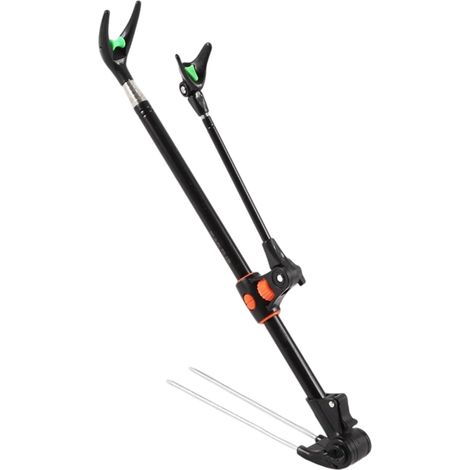 Support télescopique épais pour canne à pêche à double usage, réglable, cadre pliable et durable (1/5)