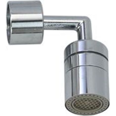 TRADE SHOP - Filtro Rubinetto Antispruzzo Con Snodo In Metallo Rompigetto Aeratore 22-24mm 87979 -