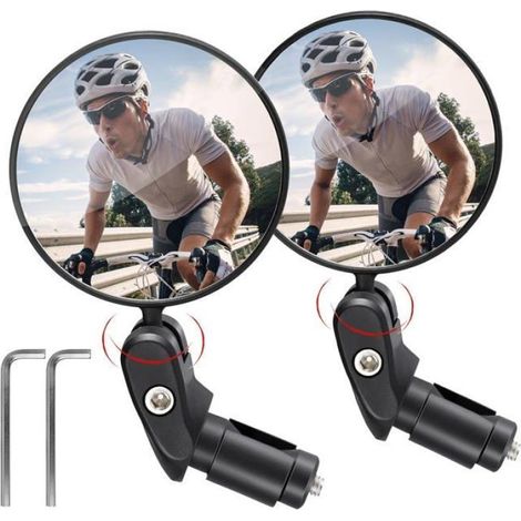 Rétroviseurs universels pour vélo – 1 paire, réglables à 360° – accessoires de cyclisme (1/5)