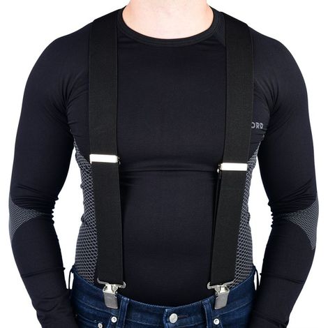 Bretelles Oxford noires universelles OF927