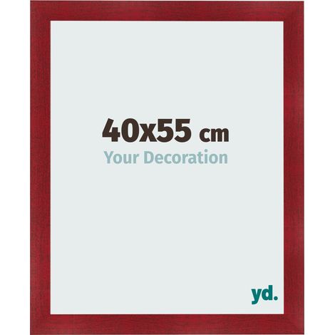 yd. - Cadre photo 40x55 - Vin Rouge Patine - MDF - Pisa (1/5)