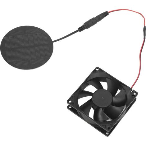 Ventilateur Solaire pour Poulailler, Kit Panneau Solaire Monocristallin Étanche pour Serre et Niche (1/5)