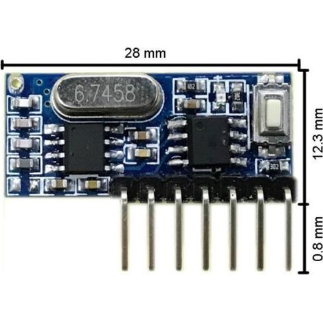Module Émetteur-Récepteur 433 Mhz - 4 Canaux - Codage/Décodage Sans Fil - Tension Large Gamme - Pour Télécommande TV Vidéo Son (1/4)