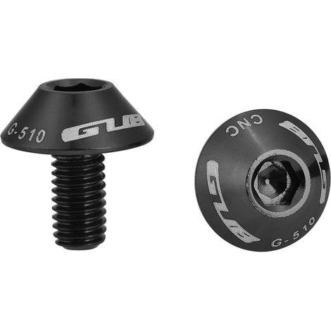 Vis de fixation pour porte-bidon vélo M5x12mm, lot de 2 en noir - GUB G-510 (1/5)